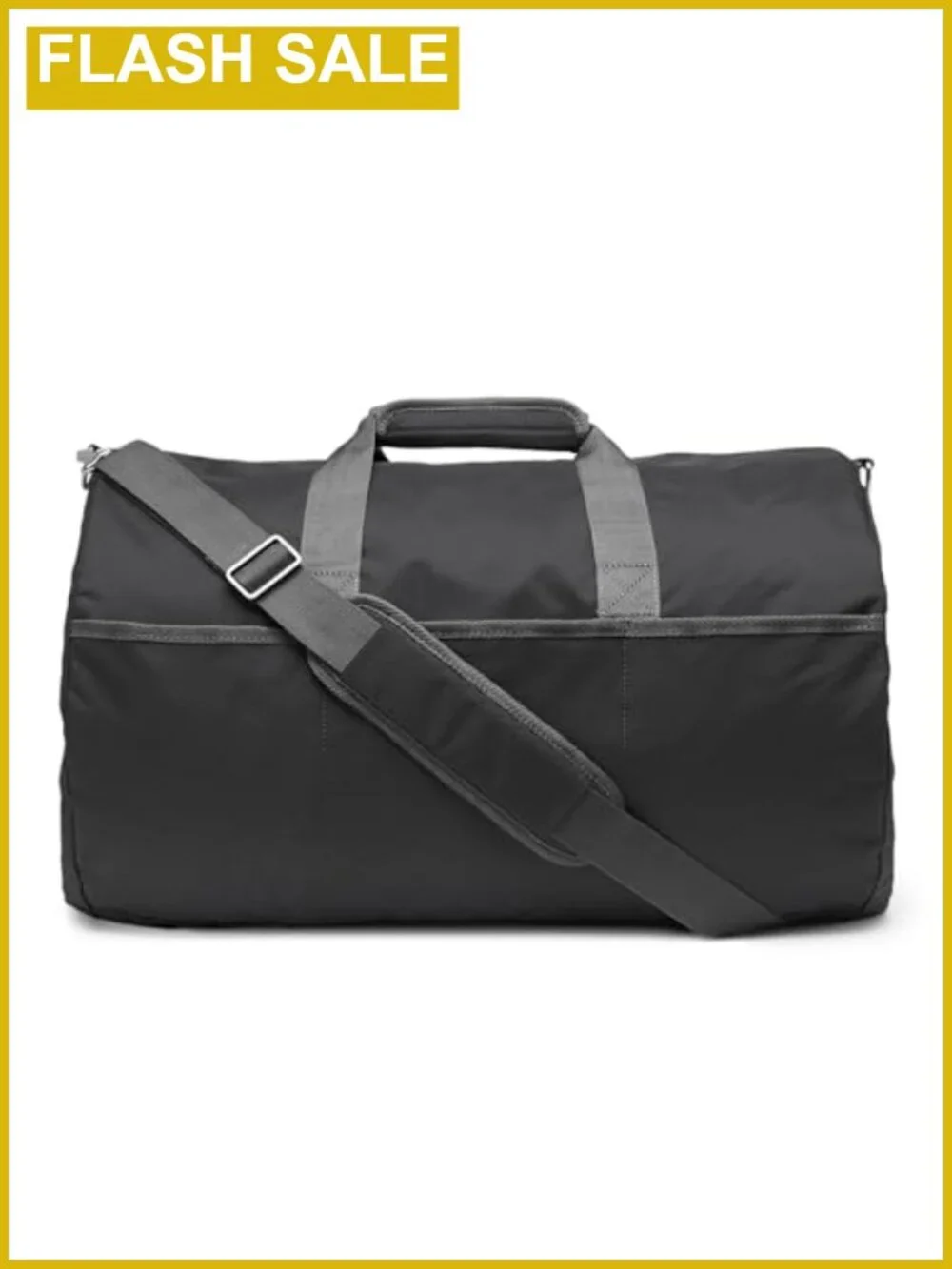 Foldable Nylon Duffel Bag with Zippered Pockets for Travel & Sports
